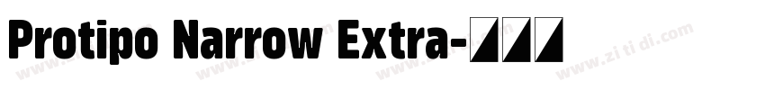 Protipo Narrow Extra字体转换